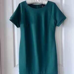 Lulu's Green Shift Dress, Cocktail Dress, Wedding Guest Mini, Business Casual
